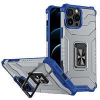 Inel de cristal Case hibrid blindat husa acoperire + magnetic suport iPhone 12 Pro albastru
