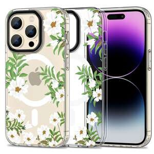 Husa Tech-protect Magmood MagSafe iPhone 15 Pro Spring Daisy Case