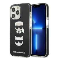 Karl Lagerfeld KLHCP13XTPE2TK iPhone 13 Pro Max 6.7" hardcase negru/negru Karl&Choupette Head