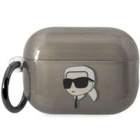 Husa Karl Lagerfeld KKLAP2HNIKTCK Husă Airpods Pro 2 negru/negru Icoana Karl Lagerfeld Iconic Case