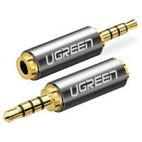 Adaptor audio Ugreen jack 2,5 mm de sex masculin la jack 3,5 mm de sex feminin negru (20501)