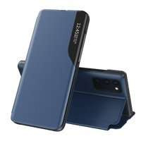 Eco Leather View Case husă elegantă husa cu clapetă și funcție stand Samsung Galaxy A72 4G albastru
