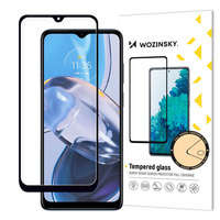 folie sticla ecrancase Wozinsky Full Glue Motorola Moto E22i / E22 pentru întreaga cu cadru negru ( prietenos)