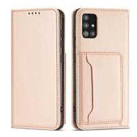 Magnet Card Case husa pentru Samsung Galaxy A13 5G card portofel carte de acoperire card titular roz