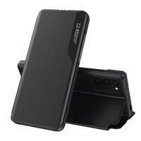 Eco Leather View Case caz elegant husa cu capacul flip și funcția de stand Xiaomi Poco M3 / Xiaomi Redmi 9T negru