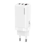 Incarcator USAMS 2xUSB-C USB-A GaN GaN 65W T33 PD Fast Charging CC110TC02 US-CC110 Alb