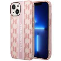 Husa Apple iPhone KARL LAGERFELD 14 Plus Mono Vertical Stripe Pink Hardcase