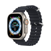 Strap strap Dux Ducis curea de ceas 8 / 7 / 6 / 6 / 5 / 4 / 3 / 2 / SE (41 / 40 / 38mm) brățară cu bandă de silicon gri (OceanWave Version)