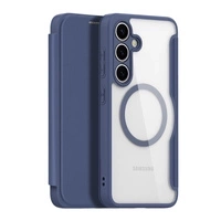 Husa Dux Ducis Skin X Pro pentru Samsung Galaxy S25+ cu MagSafe si portofel - albastra