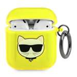Case Karl Lagerfeld KLA2UCHFY AirPods cover yellow / yellow Choupette