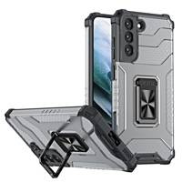 Inel de cristal Case hărțuit hibrid husa husă + magnetyczny suport Samsung Galaxy S22+ (S22 Plus) negru