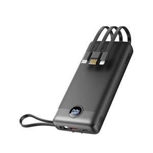 Baterie extern (POWER BANK) VEGER C20 - 20 000mAh (Micro + Tip C + Lightning 8-pin) negru (W2047)