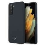 Husa MERCEDES MERCEDES Samsung Galaxy S21 Plus Silicone Line MEHCS21MSILNA Hardcase albastru