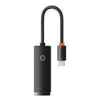 Baseus Adaptor de rețea extern USB tip C - RJ-45 1Gbps (1000Mbps) negru (WKQX000301)