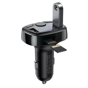 Transmițător Bluetooth / incarcator pentru mașină Baseus S-09A (Overseas Edition) - negru