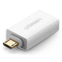 Adaptor USB la micro USB UGREEN US195, OTG (alb)