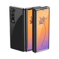 Case husa Placare Samsung Galaxy Z Z Fold 4 capac cu ramă metalică neagră