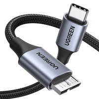 Cablu USB C - Micro USB B 3.0 5Gb/s 3A 1m Ugreen US565 - gri