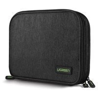 Cutie de carcasă Ugreen pentru hard disk HDD SSD cabluri telefon accesorii 24,5 x 17,5 x 5 cm gri (50147 LP149)