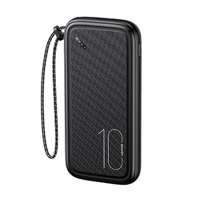 USAMS Powerbank PB56 10000mAh 2xUSB / USB-C / MicroUSB Fast Charge negru/negru 10KCD15001 (US-CD150)