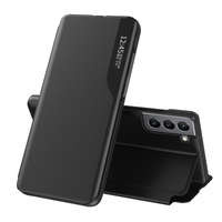 Eco Leather View Case husă elegantă husa cu clapetă și funcție stand Samsung Galaxy S22+ (S22 Plus) negru