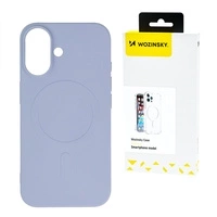 Husa din silicon Wozinsky Husa magnetica Magsafe pentru Samsung Galaxy S25 - Mov