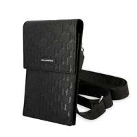Karl Lagerfeld Geantă de mână KLWBSAMSMK negru/negru Monogramă Placă Monogramă