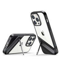 Case husa iPhone Ugreen LP635 Kickstand Protecție rigidă cu cadru din gel și suport încorporat pentru 14 Pro negru (90926)