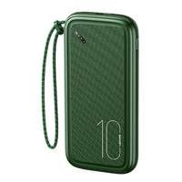 USAMS Powerbank PB56 10000mAh 2xUSB / USB-C / MicroUSB Fast Charge verde / verde închis 10KCD15003 (US-CD150)