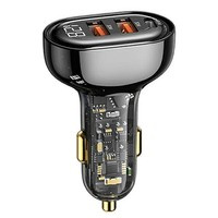 USAMS Charg. sam. 1xUSB-C 2xUSB-A 125W Fast Charge transparent negru CC158CC01 (US-CC158)