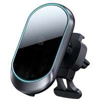 Mag suport USAMS net net net Reîncărcare wireless inductivă 15W pentru grila de ventilație negru/negru CD182ZJ01 (US-CD182)