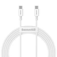 Baseus Superior USB Type C - USB Type C cable Quick Charge / Power Delivery / FCP 100W 5A 20V 2m white (CATYS-C02)