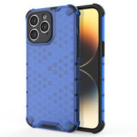 Husa Husa iPhone Husă hibridă blindată Honeycomb 14 Pro Max Albastrucase