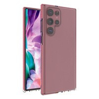 Primăvară Case husă din gel husa cu ramă colorată pentru Samsung Galaxy S22 Ultra light pink