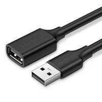 cablu Ugreen Cablu prelungitor USB (mascul) - USB (femelă) 2.0 480Mbps 3m negru (US103)