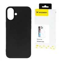Husa din silicon Wozinsky Husa magnetica Magsafe pentru Samsung Galaxy S25 - Neagra