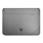 Husa GUESS Laptop GUESS 13 14 Sleeve Saffiano Triunghiul Logo Silver Case