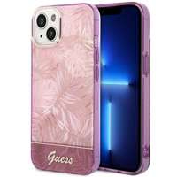 Husa Apple iPhone GUESS 14 Plus Jungle Collection Pink Hardcase