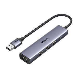 Hub UGREEN 5in1 Adaptor, USB la 4x USB 3.0