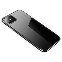 Culoare clară case acoperire cu gel husa cu cadru metalic Xiaomi Redmi Note 11S / Note 11 negru