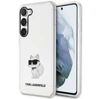Husacase Karl Lagerfeld Klhcs23shnchtct S23 S911 Transparent Hard Ikonik Choupette Case