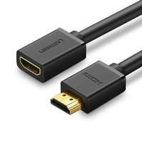 Ugreen HDMI (female) - HDMI (male) cable adapter 4K 10,2 Gbps 340 Mhz audio ethernet 0,5 m black (HD107 10140)