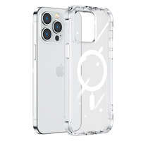 Mag mag husa iPhone MagSafeJoyroom netic Defender netic la 14 Plus carcasă blindată cu cârlige suport transparent (compatibil cu )