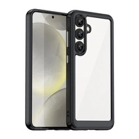 Husa din silicon Outer Space Case cu cadru de gel pentru Samsung Galaxy S25 - neagra