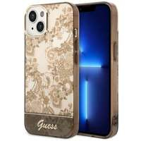 Husa Apple iPhone GUESS 14 Plus Porcelain Collection maro tare GUESS 14 Plus Porcelain Collection maro tarecase