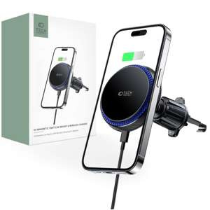 Mag MagSafe TECH-PROTECT MM15W-V4 NETIC VENT CAR MOUNT WIRELESS CHARGER 15W NEGRU