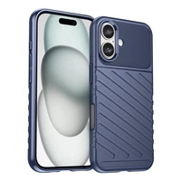 Husa din silicon Thunder Case pentru iPhone 16 - albastra