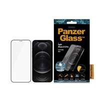 PanzerGlass E2E Super+ iPhone 12/12 Pro Case Friendly AntiBacterial MicroFracture negru/negru