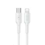 Cablu USAMS USAMS USB-C Apple Lightining U43 30W PD 1.2m alb