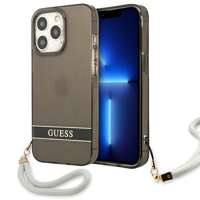 Husa GUESS Apple iPhone 13 13 Pro 13 Pro Translucent Stap Black Hardcase
